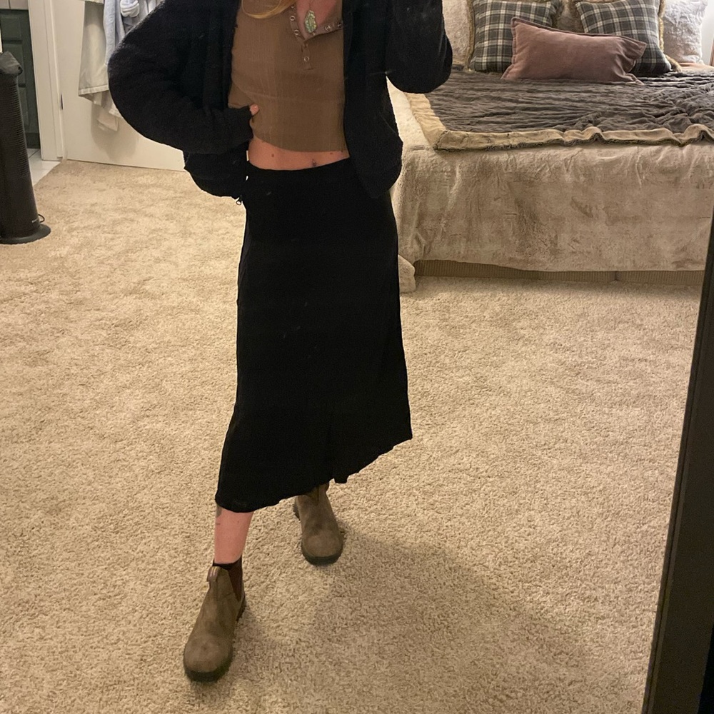 Cotton on black maxi skirt